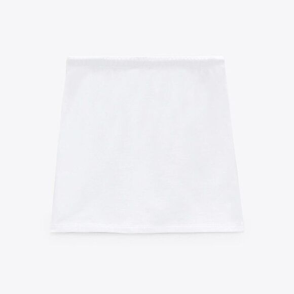 Zara Mini Skirt with Drawstring White - Picture 6 of 6